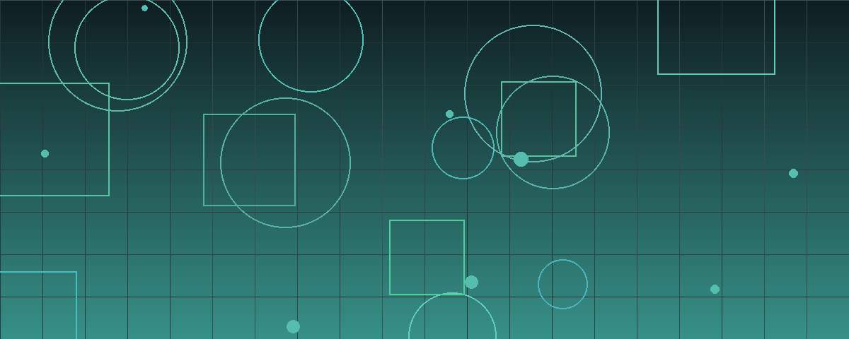 Abstract geometric pattern in deep teal tones evoking credit markets and acquisition financing structures
