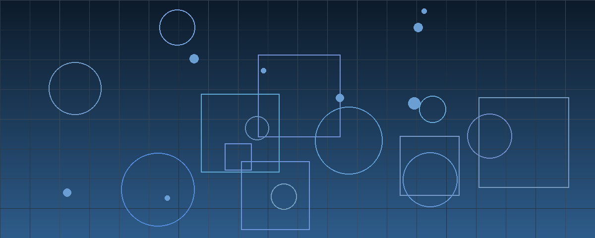 Abstract navy and steel-blue geometric pattern representing diagnostics M&A and contingent consideration
