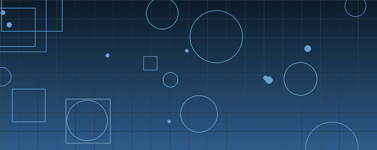Abstract navy and blue geometric composition representing a sale process moving from leak to signed agreement
