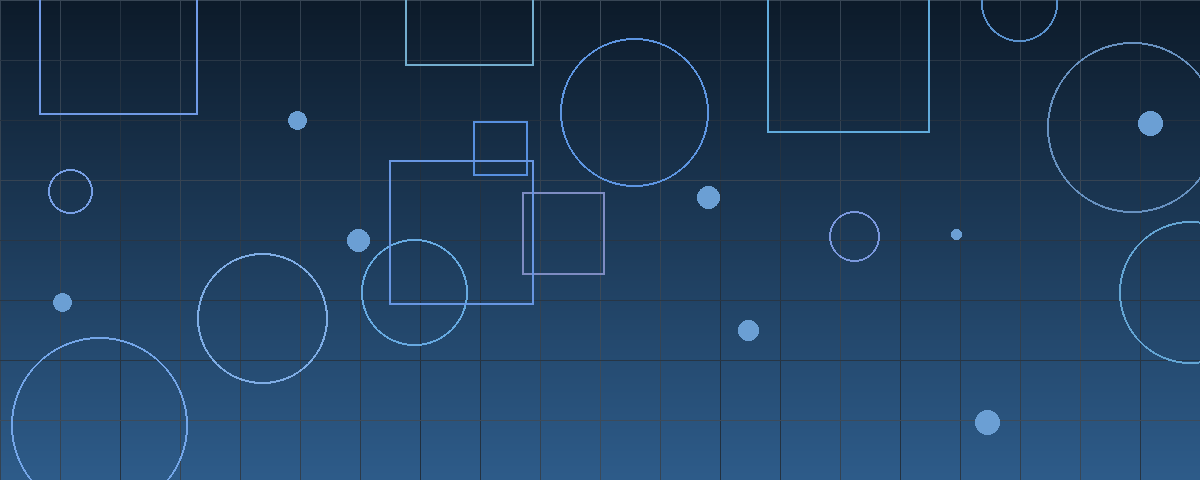 Abstract geometric pattern in navy and steel blue with intersecting shapes suggesting a company dividing into separate parts