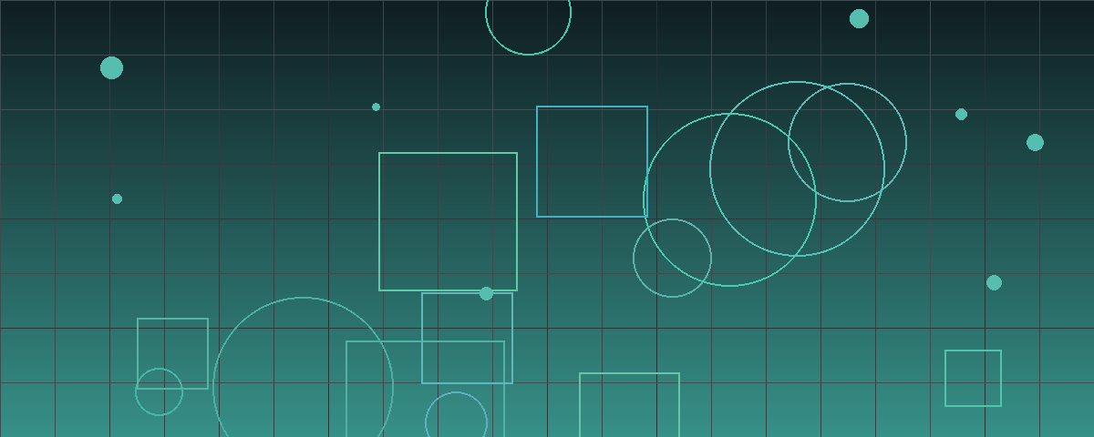 Abstract geometric pattern in teal and steel representing capital markets continuity