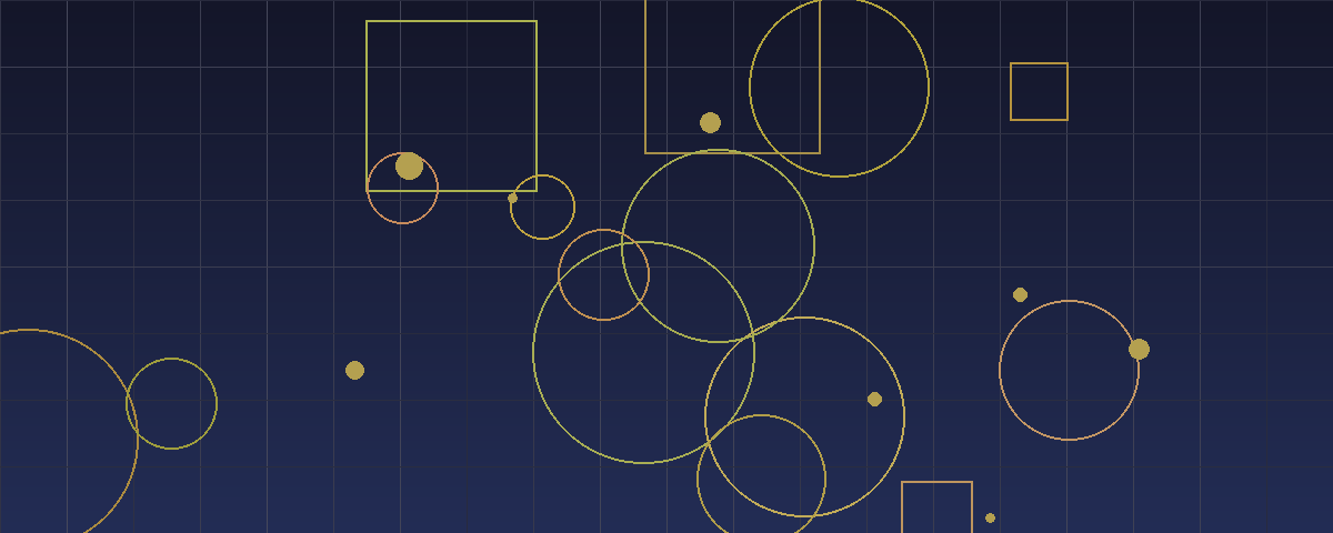 Abstract geometric pattern in navy and gold representing corporate restructuring strategy