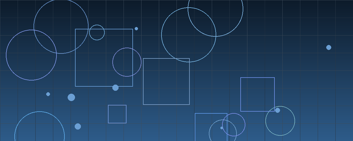 Abstract geometric pattern in navy and steel blue tones suggesting network nodes and contractual risk boundaries in a transaction