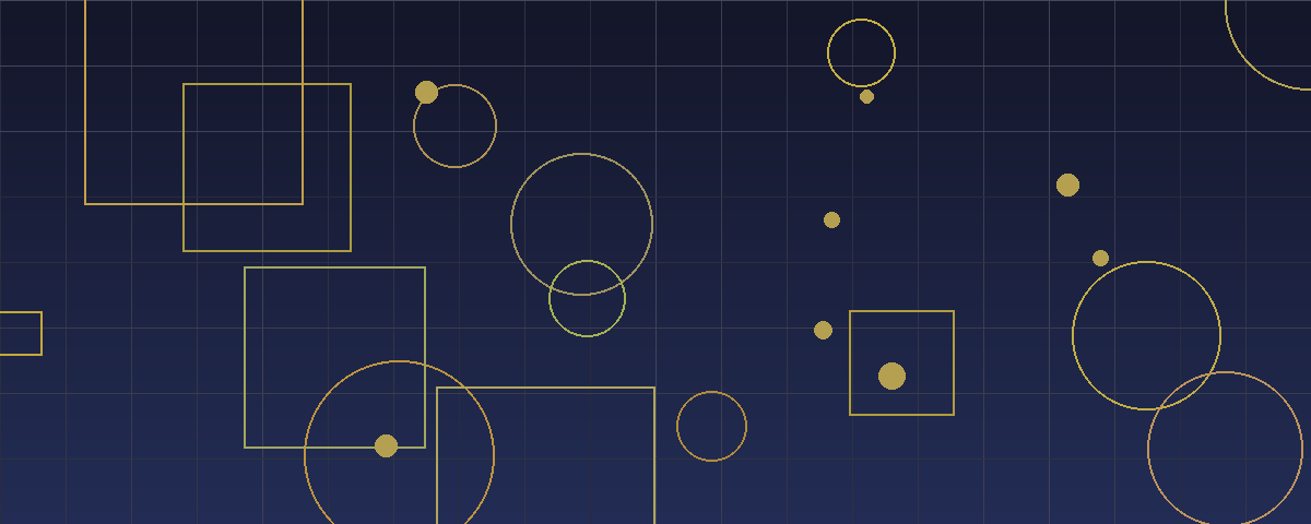 Abstract navy and gold geometric graphic representing corporate structuring and deal architecture