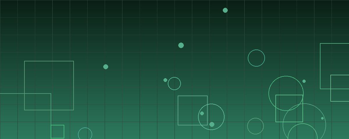 Abstract deep green geometric pattern representing business valuation and contingent consideration structures