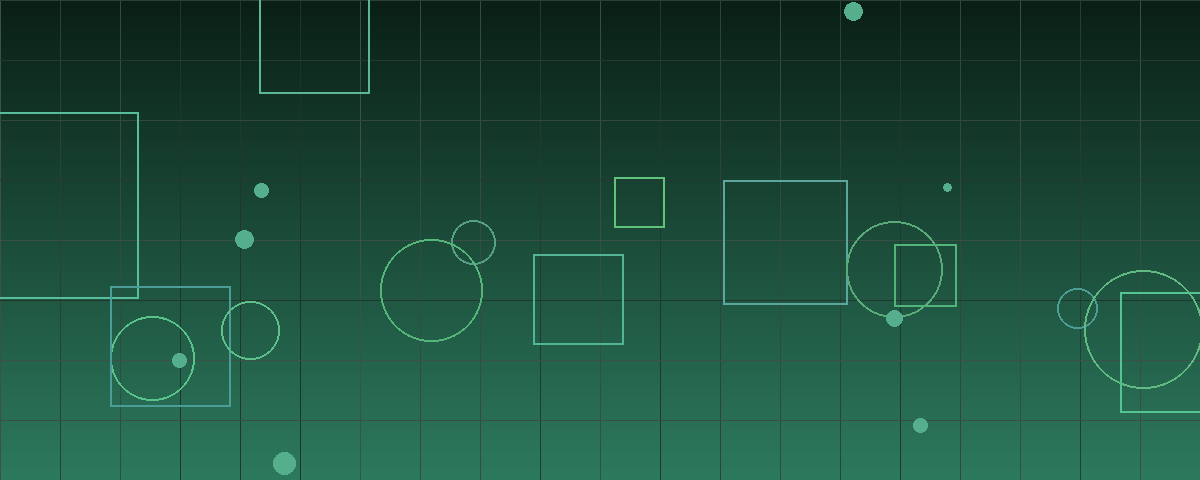 Abstract geometric pattern in deep green representing valuation dispersion across sectors