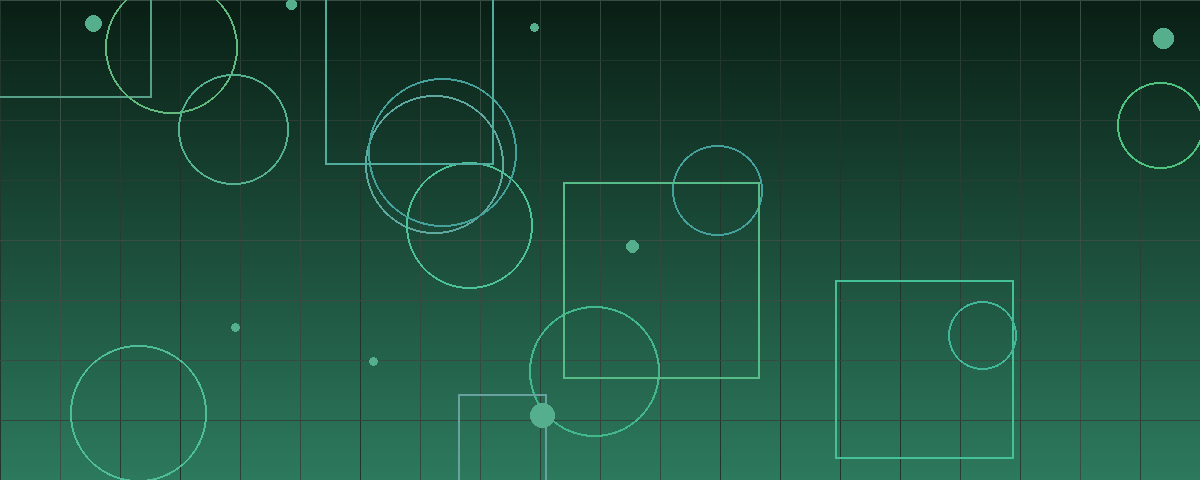 Abstract green geometric composition representing an independent review of a deal price