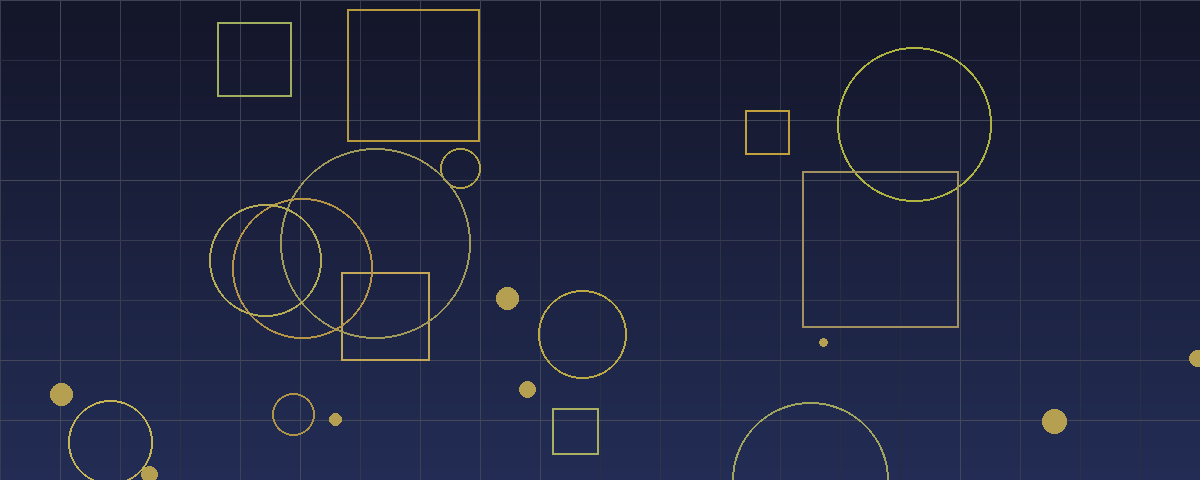 Abstract geometric pattern in navy and gold representing family wealth planning