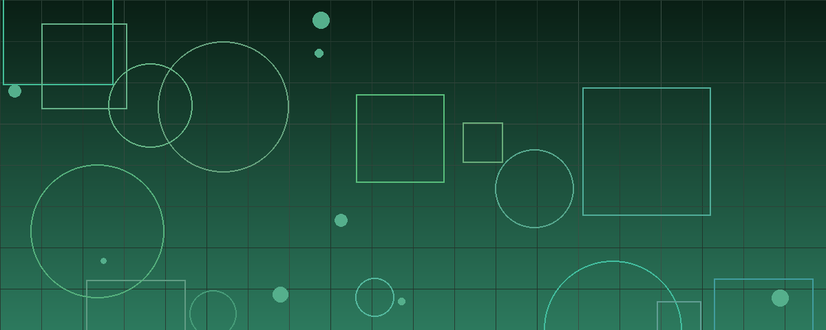 Abstract green geometric pattern representing valuation multiples and spread analysis