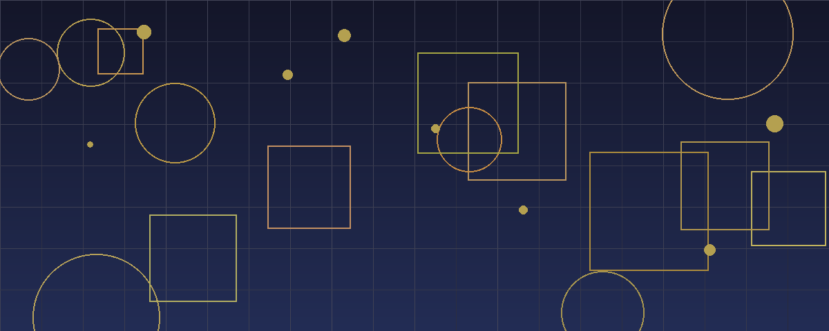Abstract navy and gold geometric pattern representing the restructuring of a company before a sale