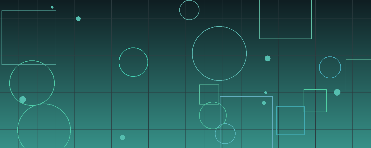Abstract geometric pattern in deep teal tones evoking credit market measurement and lending data