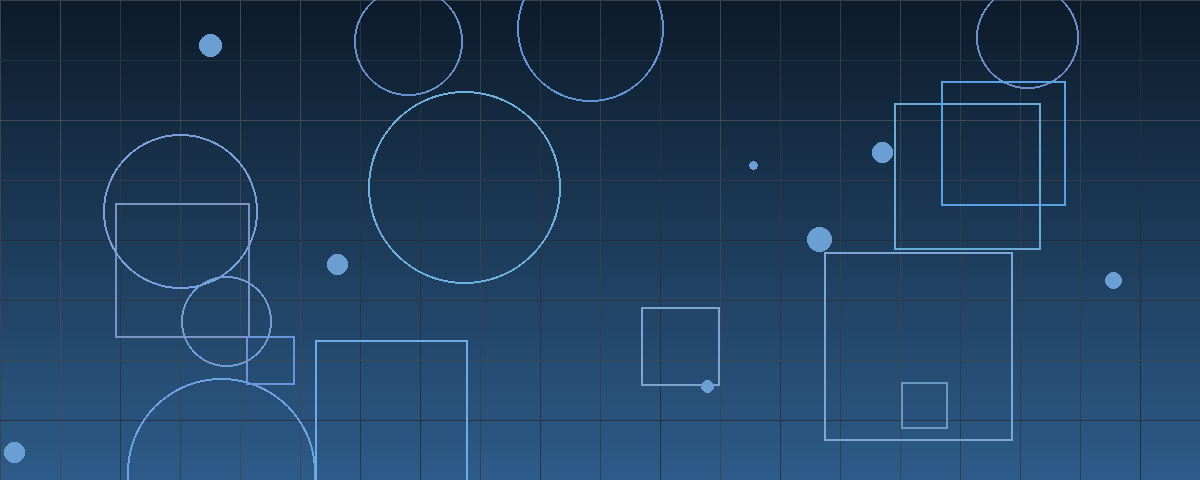 Abstract geometric pattern in navy and steel blue representing a go-shop period testing a merger price