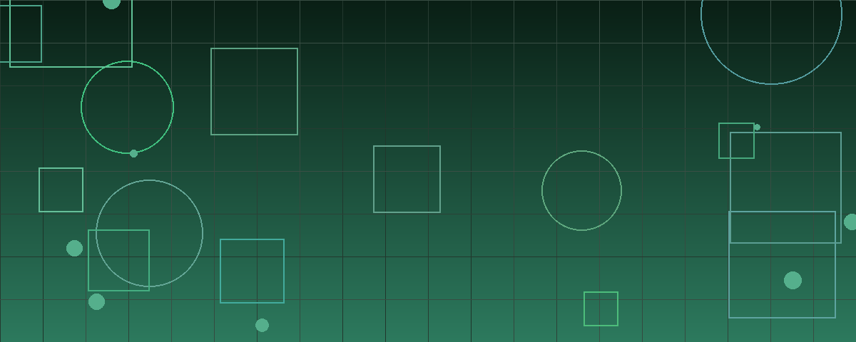 Abstract geometric pattern in green tones representing healthcare valuation trends