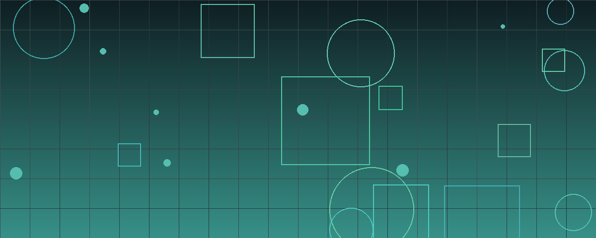 Abstract geometric pattern in deep teal tones evoking capital markets activity and public listings