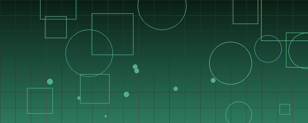 Abstract geometric pattern in forest green representing middle market business valuation and financial benchmarking