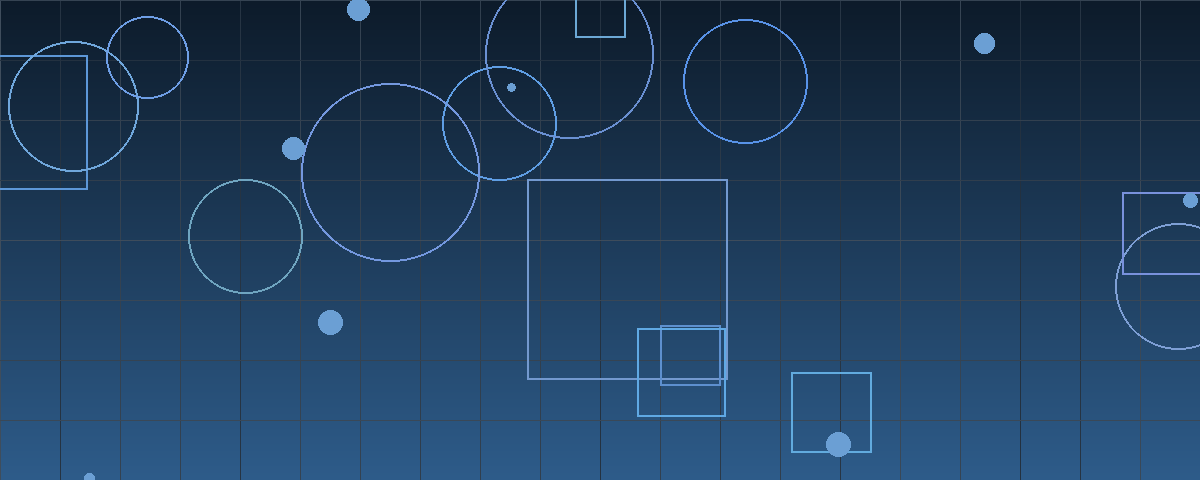 Abstract geometric pattern in navy and steel blue suggesting bounded territories and overlapping restricted zones