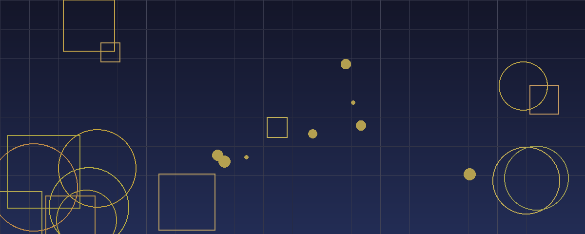 Abstract navy and gold geometric pattern representing structured joint venture and corporate financing