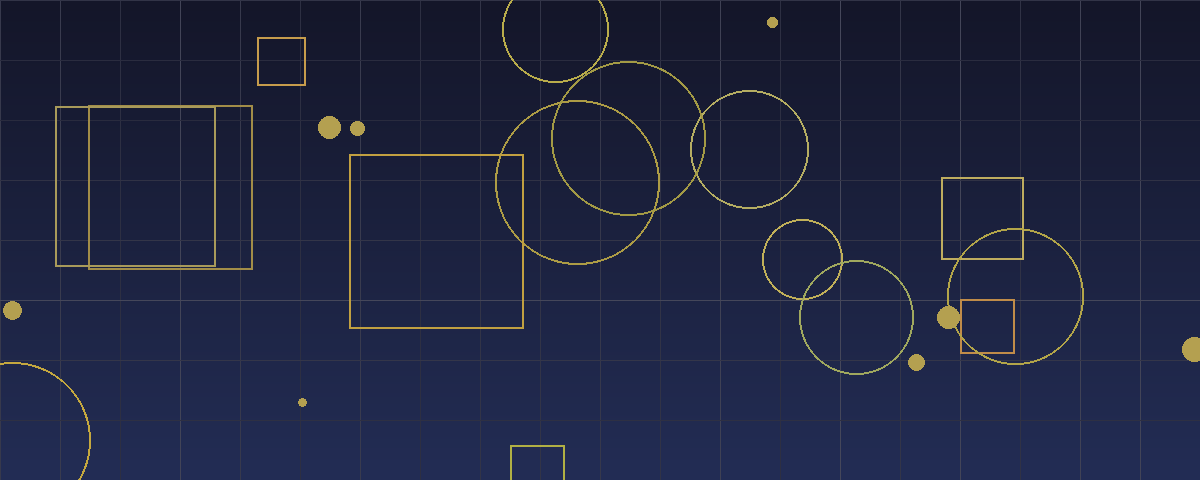 Abstract geometric pattern in navy and gold tones representing corporate restructuring