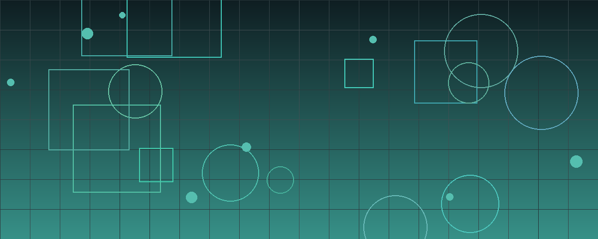 Abstract teal geometric pattern representing private equity portfolios and capital markets