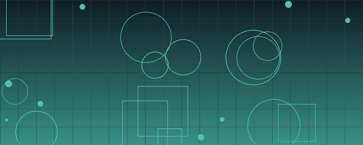 Abstract geometric pattern in teal tones representing capital markets