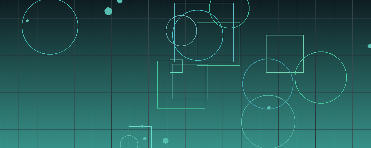 Abstract teal geometric composition representing private equity fund capital flows and aging fund vintages