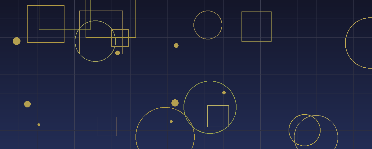 Abstract geometric pattern in navy and gold representing corporate deal structures