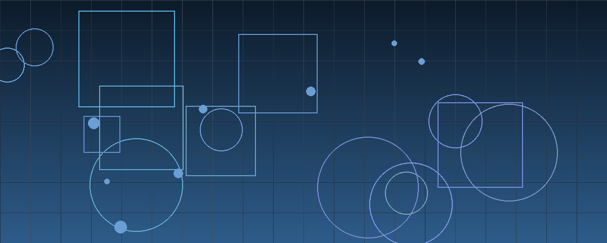 Abstract navy and blue geometric composition representing a controlling owner buying out minority holders
