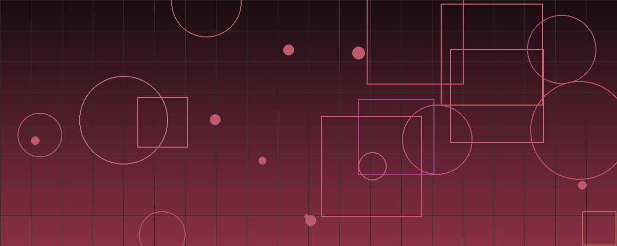 Abstract geometric financial visualization in burgundy tones representing post-closing purchase price analysis