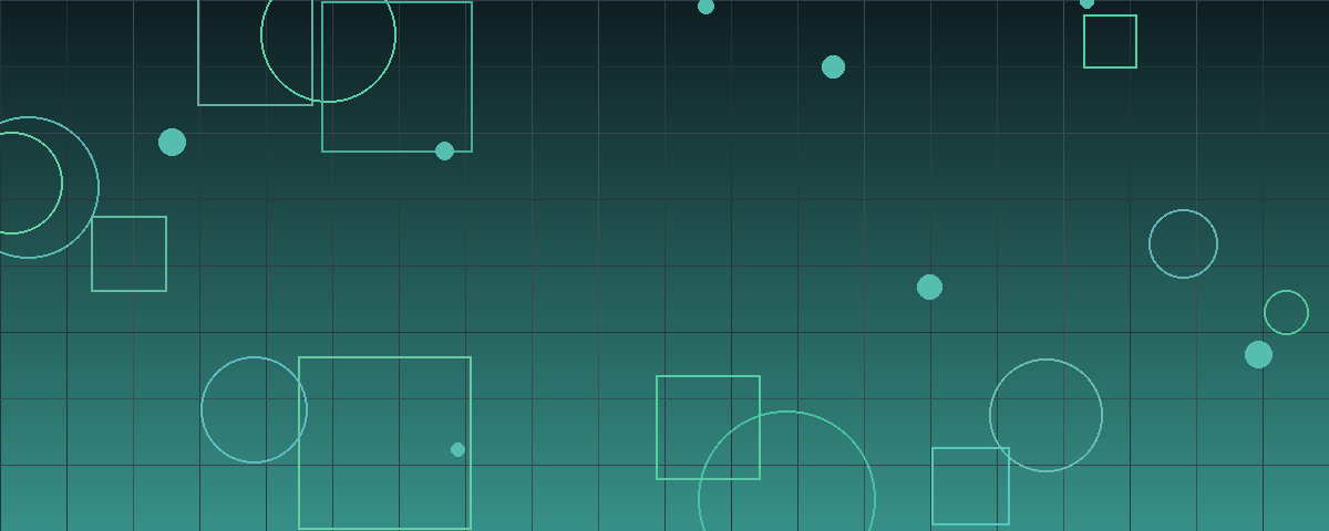 Abstract geometric pattern in teal representing capital markets activity