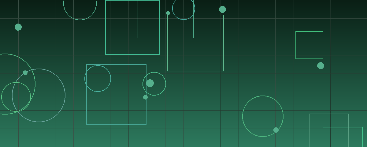 Abstract geometric pattern in emerald green representing financial analysis and valuation precision