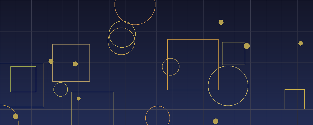 Abstract geometric pattern in navy and gold representing a restructuring environment