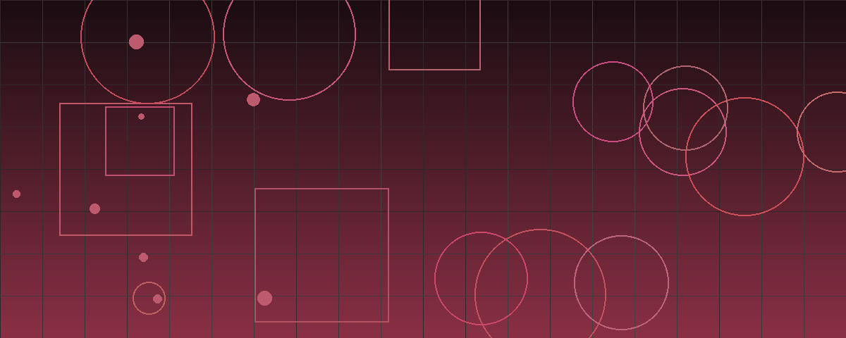 Abstract burgundy geometric composition representing a layered review of company earnings