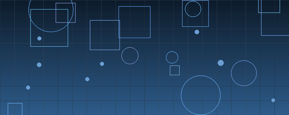 Abstract geometric pattern in navy and steel blue suggesting a narrowing gate with measured bars and threshold markers