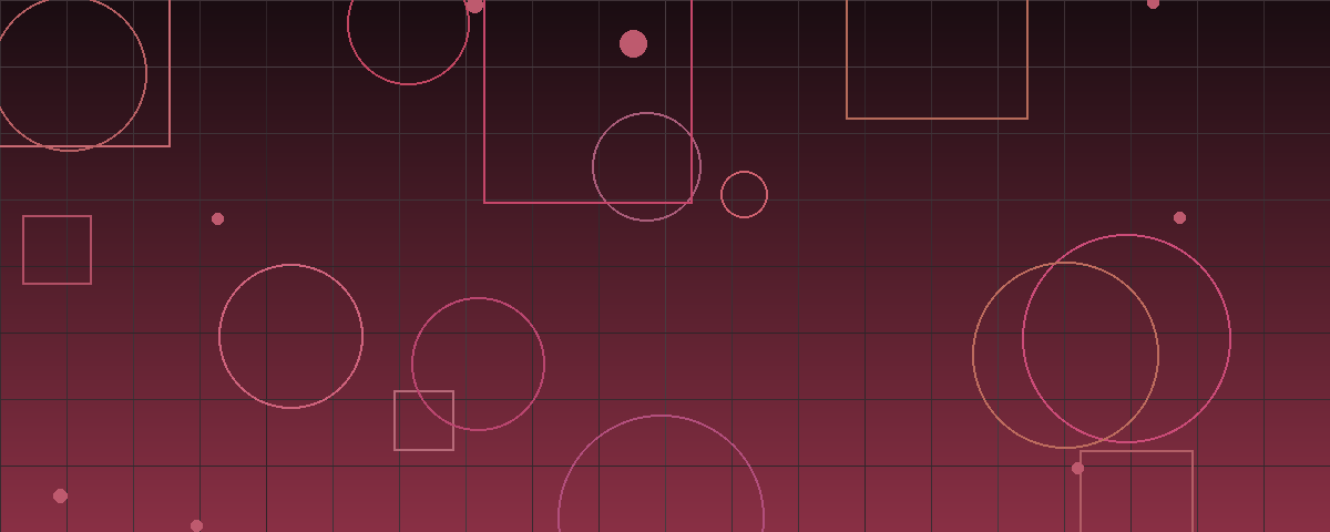 Abstract geometric financial visualization in burgundy tones representing seller-side quality of earnings preparation