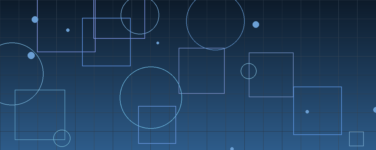 Abstract navy blue geometric composition of layered grids, converging lines, and connected nodes suggesting a wave of businesses moving toward new ownership