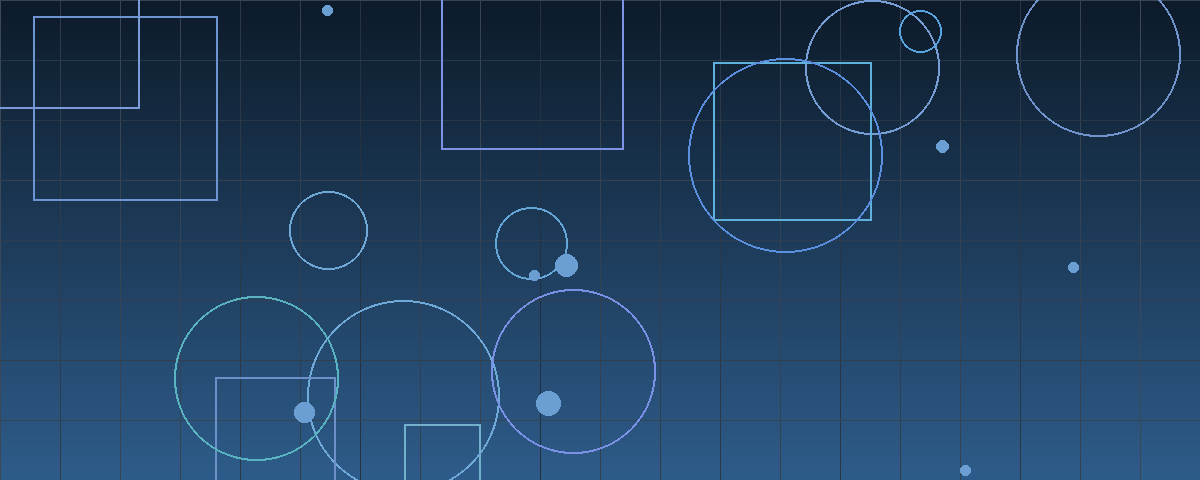 Abstract geometric composition in navy and steel blue suggesting concentration of deal value at the top of the market