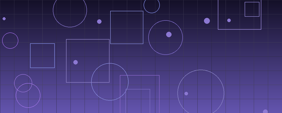 Abstract indigo geometric financial illustration representing shifting deal volume and market activity