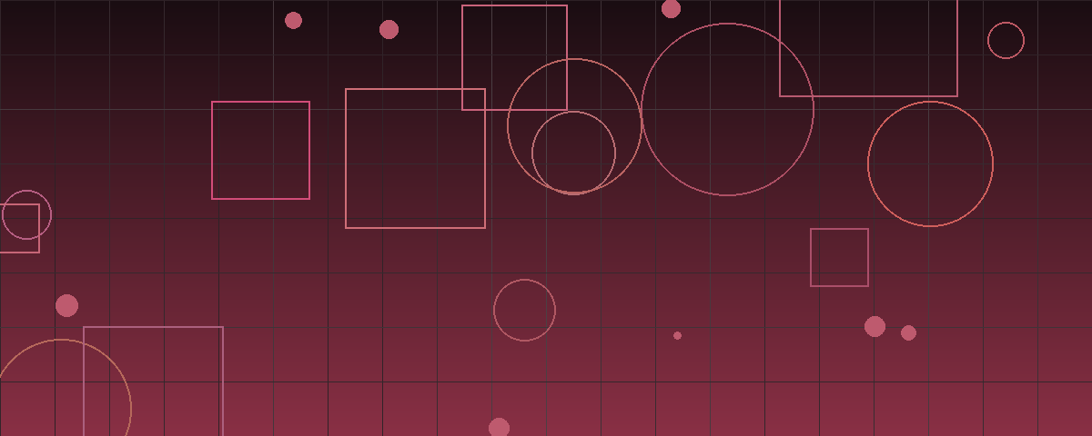 Abstract burgundy geometric composition representing a review of long-term customer contracts