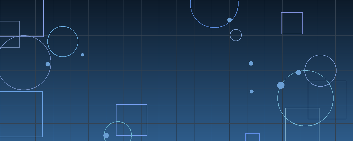 Abstract navy blue geometric composition of layered grids, circles, and connected nodes suggesting capital reaching toward founder-led businesses